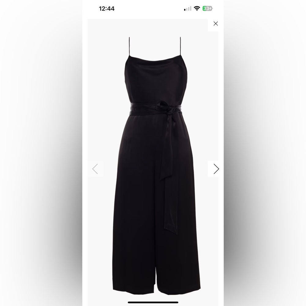 Alice + Olivia Harmon Black Sleeveless Wide Leg Jumpsuit Size 2 - Picture 5 of 8